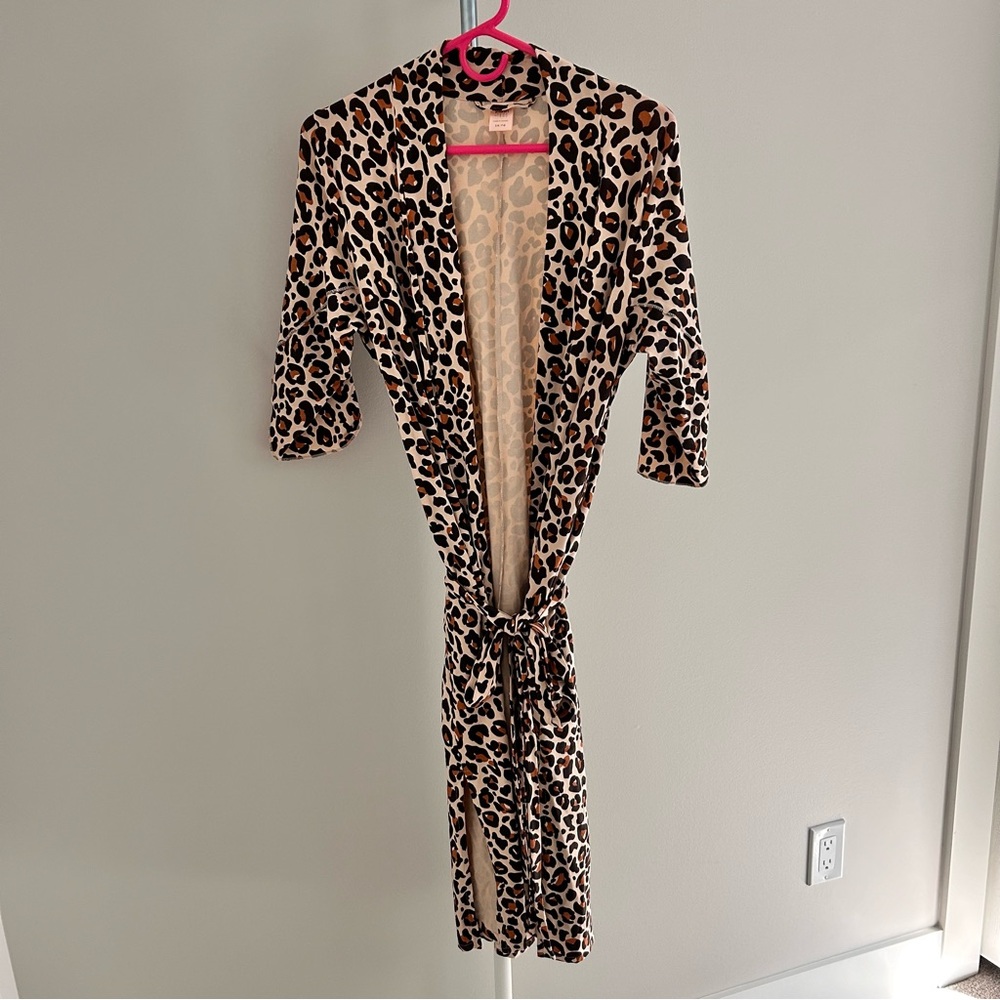 Smash + Tess Leopard Print Robe - Small Medium